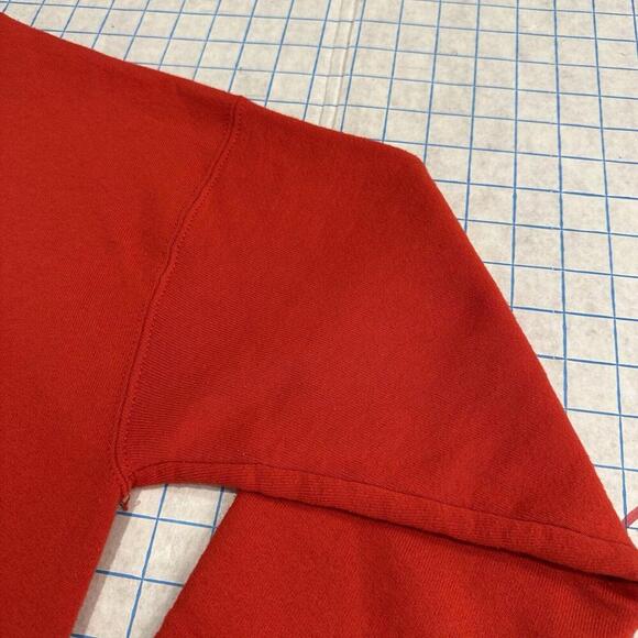 Vintage 90s Blank Red Fruit Of The Loom Best Sweatshirt Size Medium Made In USA - Picture 9 of 15